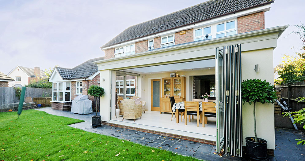 Orangery System with Aluminium Bi Foldings Doors - Rococo